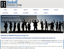 Tablet Screenshot of hankoffinsurance.com